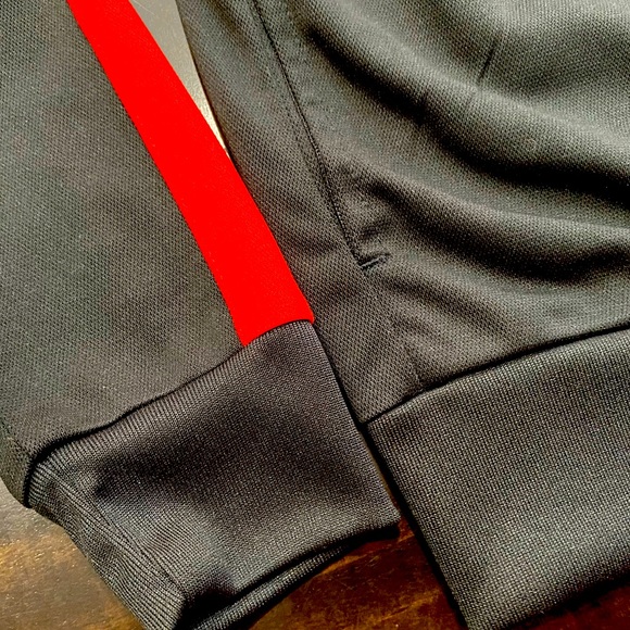 BOYS BLACK LOGO ZIP-UP TRACK JACKET SIZE - Picture 8 of 10